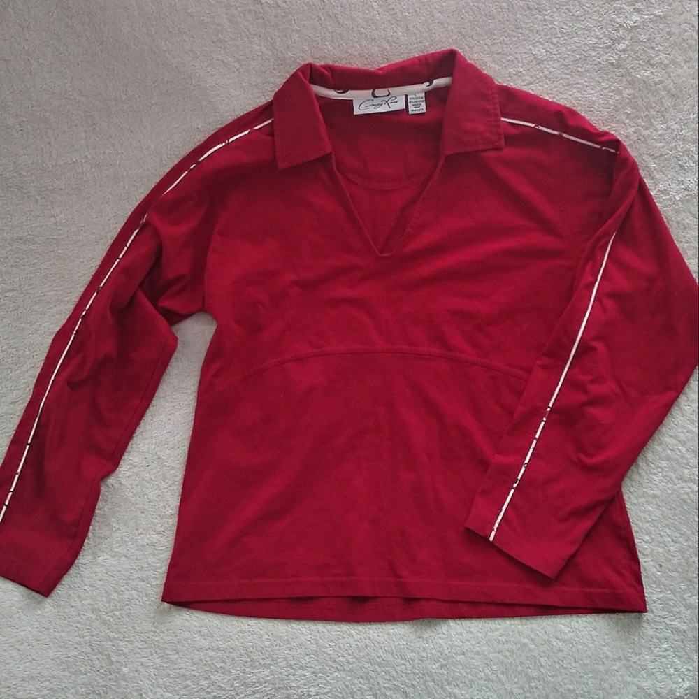 Long Sleeve V-neck Top